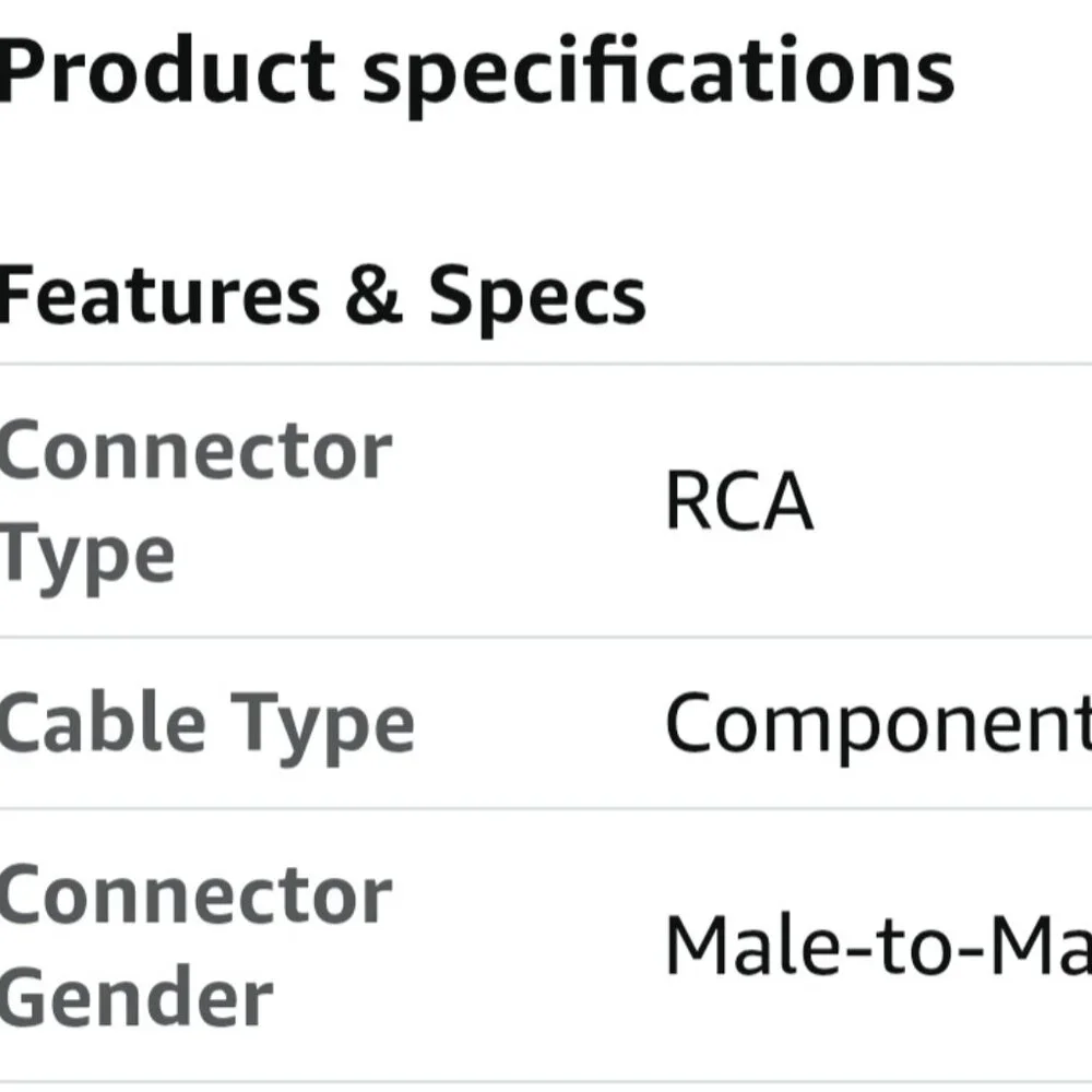Two NEW 10-ft RCA Component Video/Audio Cables